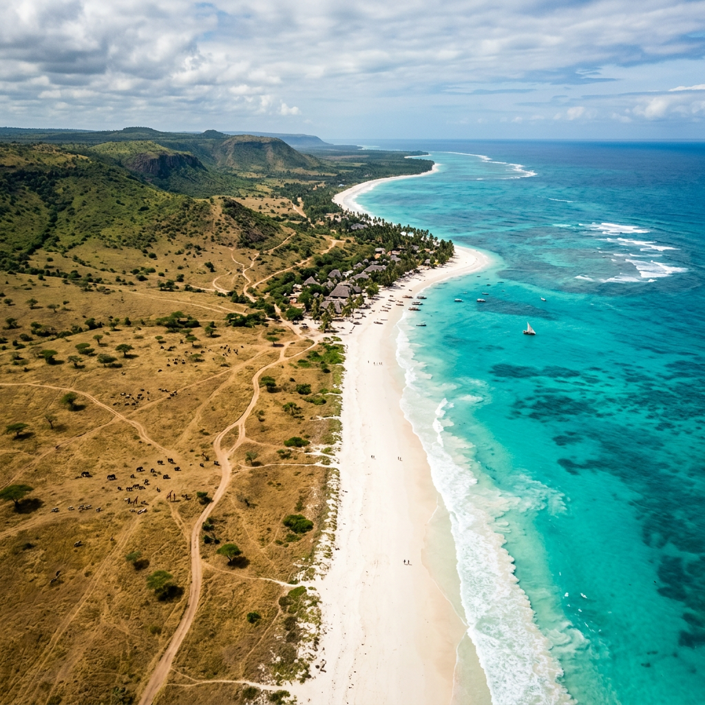 The Tanzanian coast